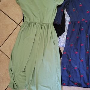 Green neesees dress